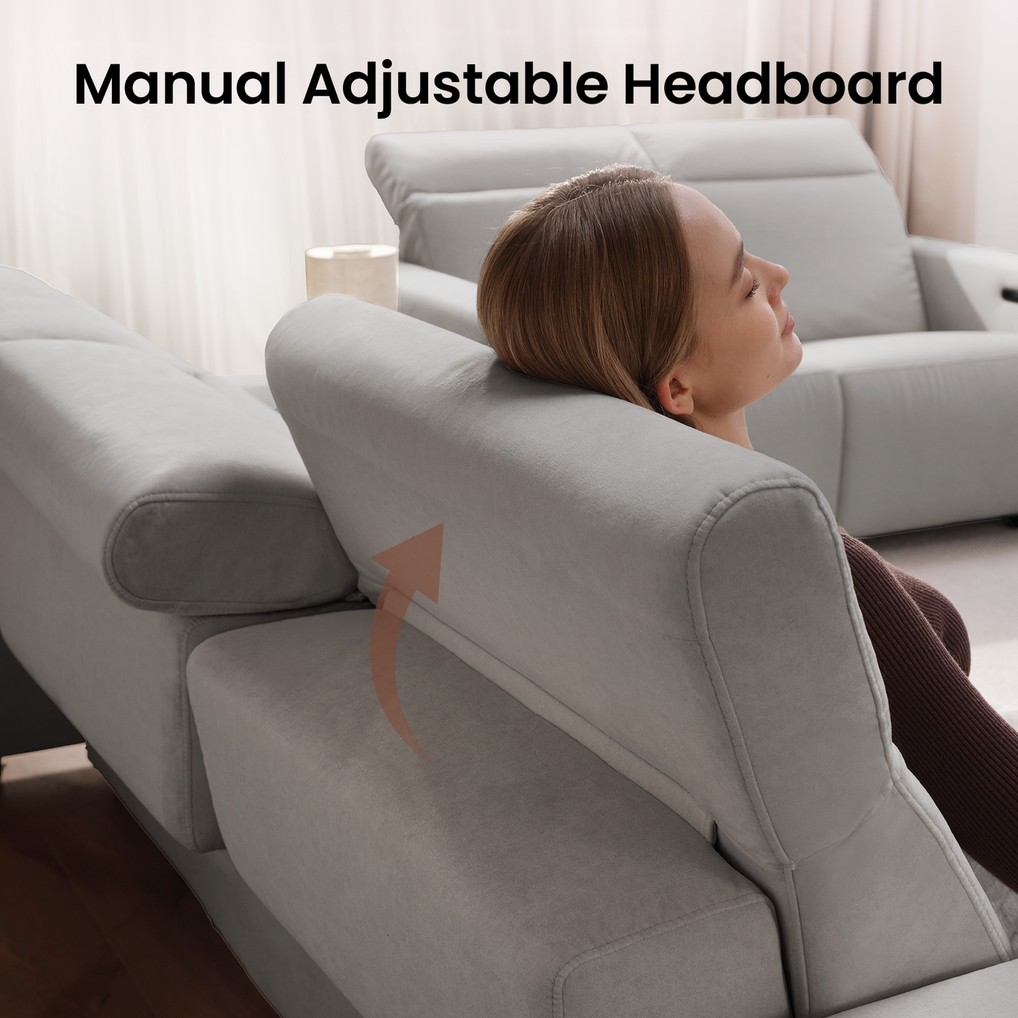 Lodden Power Reclining Sofa Set with Zero Gravity & USB-C，Grey