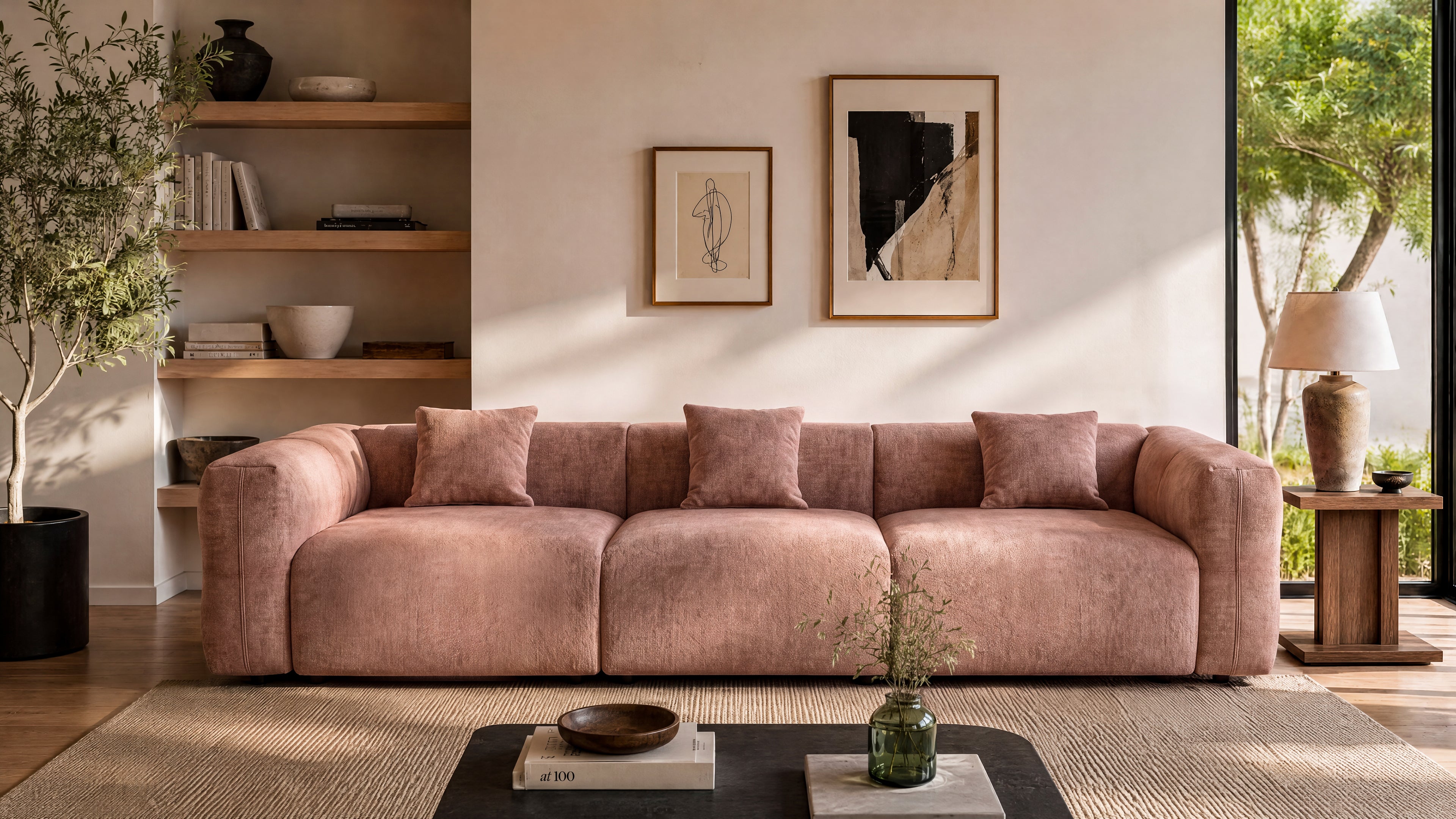 Softly rounded Italian-inspired form