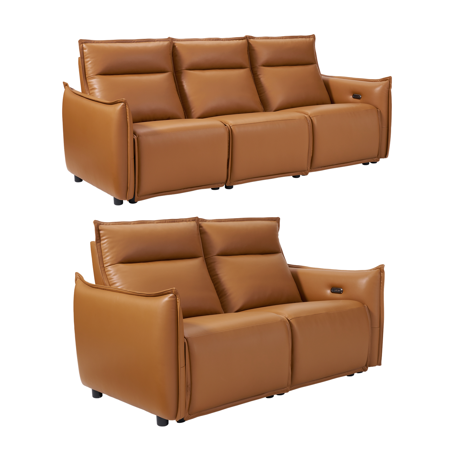 Frame Power Reclining Sofa Set with Zero Gravity & USB-C, Orange