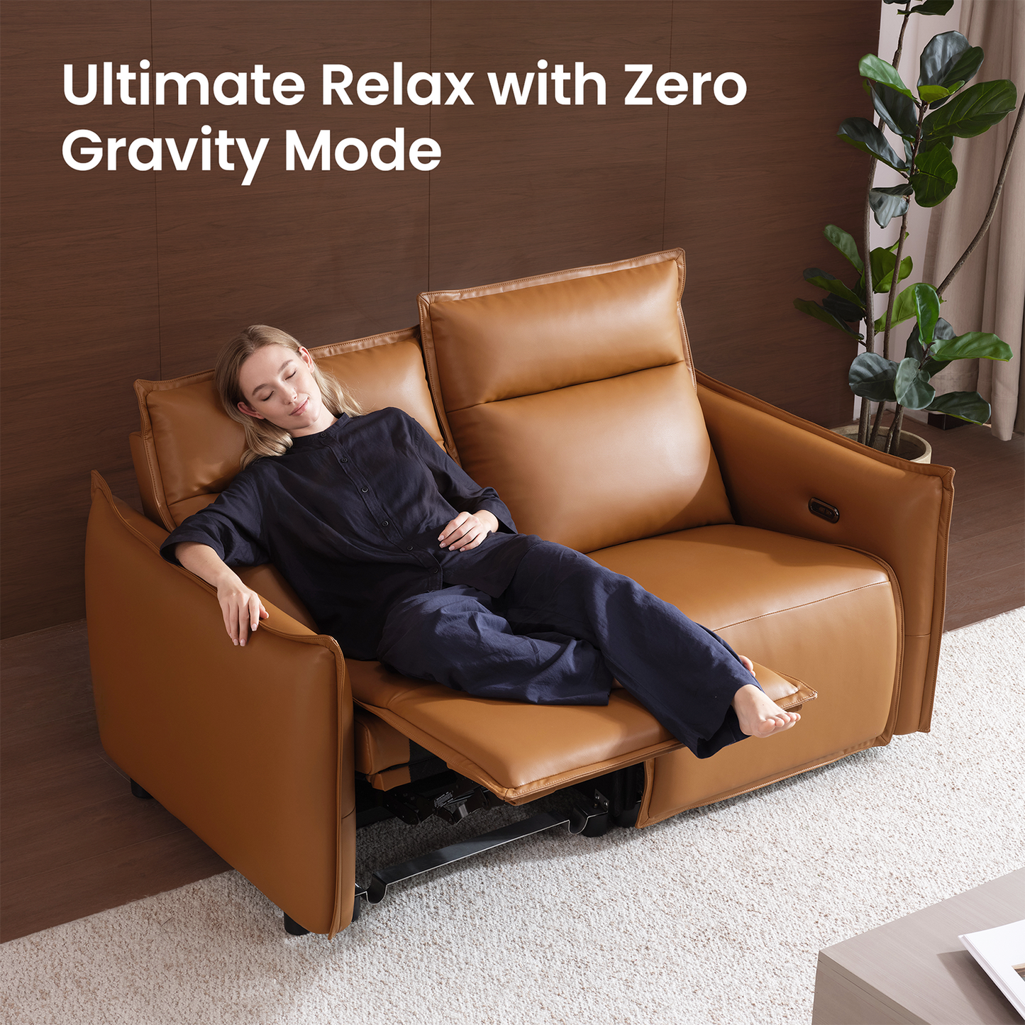 Frame Power Reclining Sofa Set with Zero Gravity & USB-C, Orange