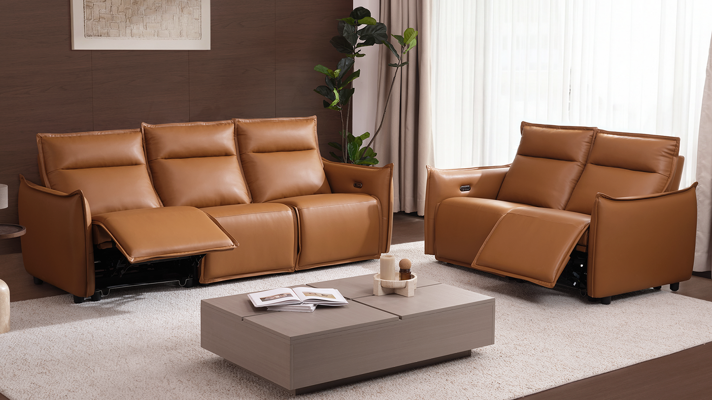 Frame Power Reclining Sofa Set with Zero Gravity & USB-C, Orange