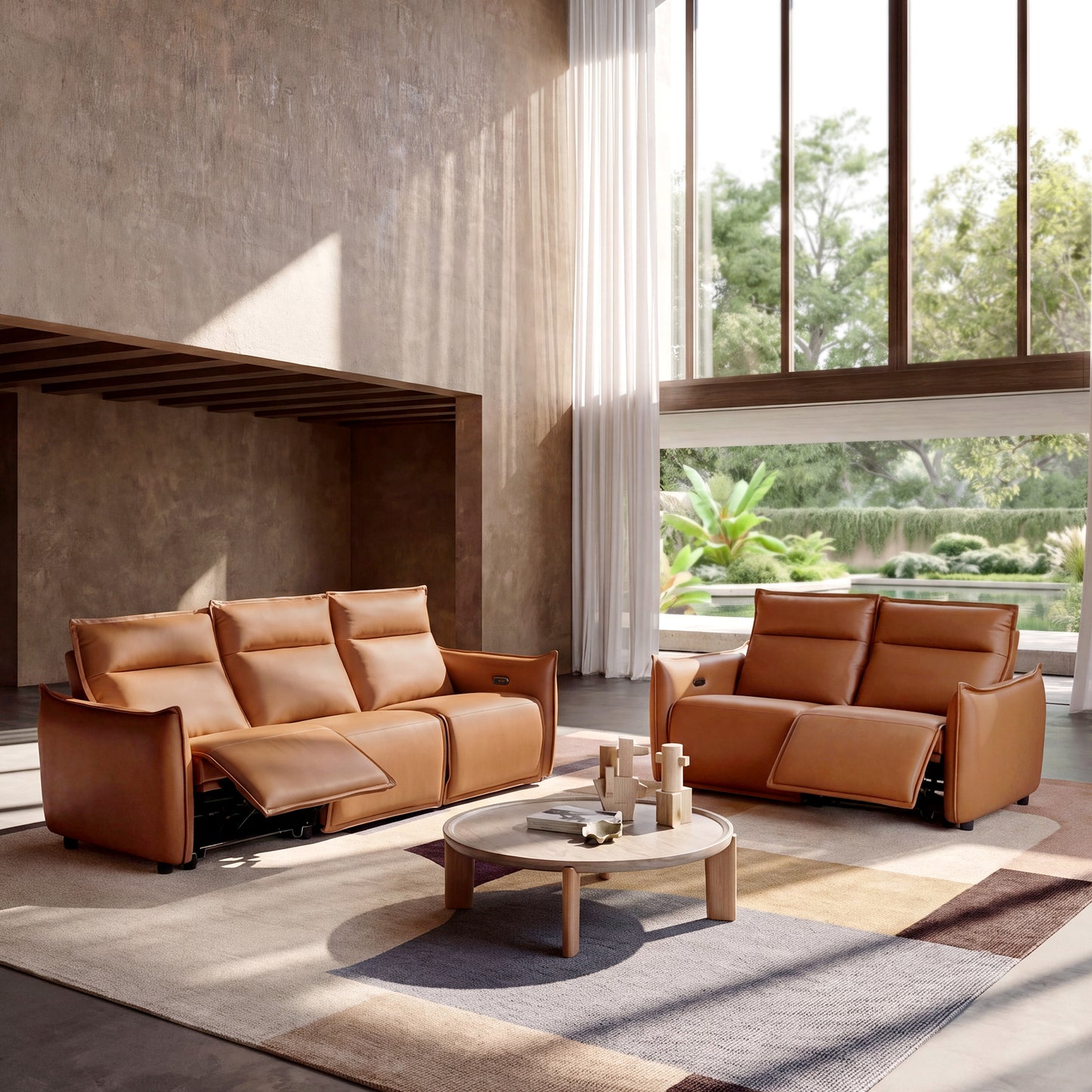 Frame Power Reclining Sofa Set with Zero Gravity & USB-C, Orange