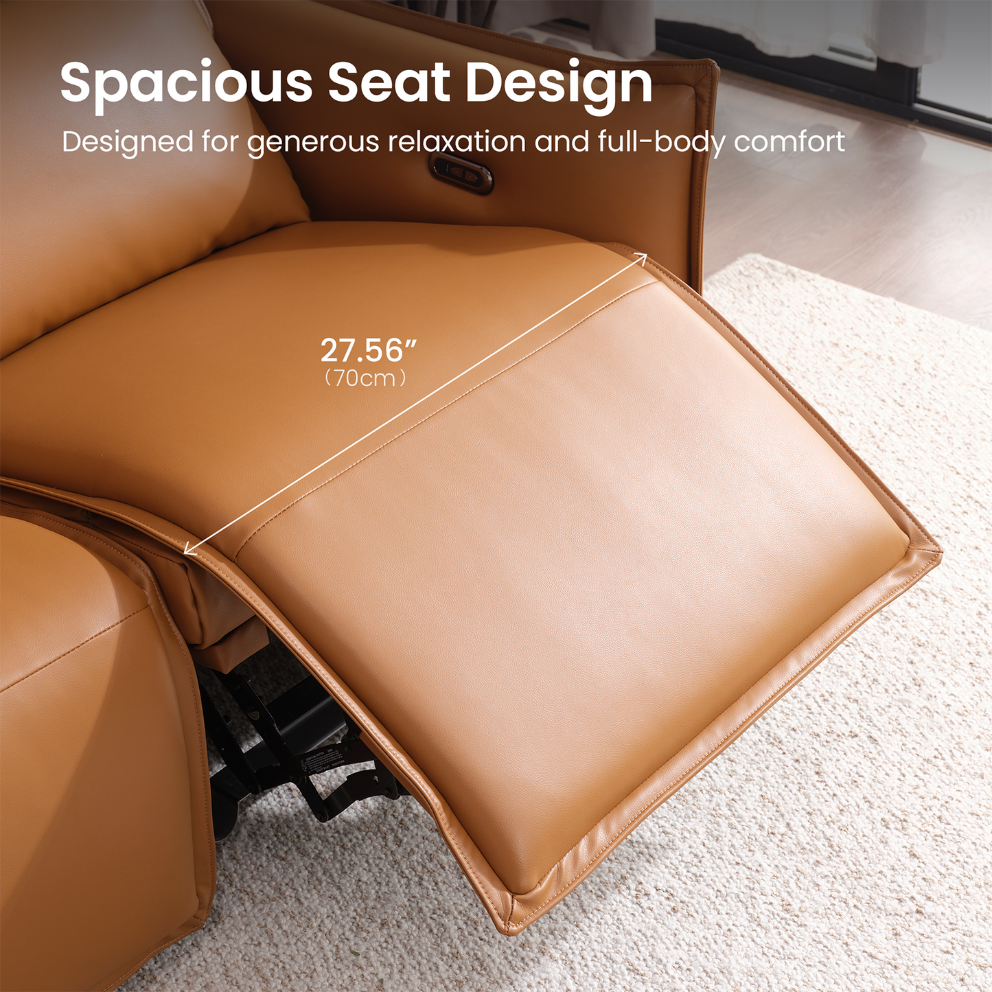 Frame Power Reclining Sofa Set with Zero Gravity & USB-C, Orange