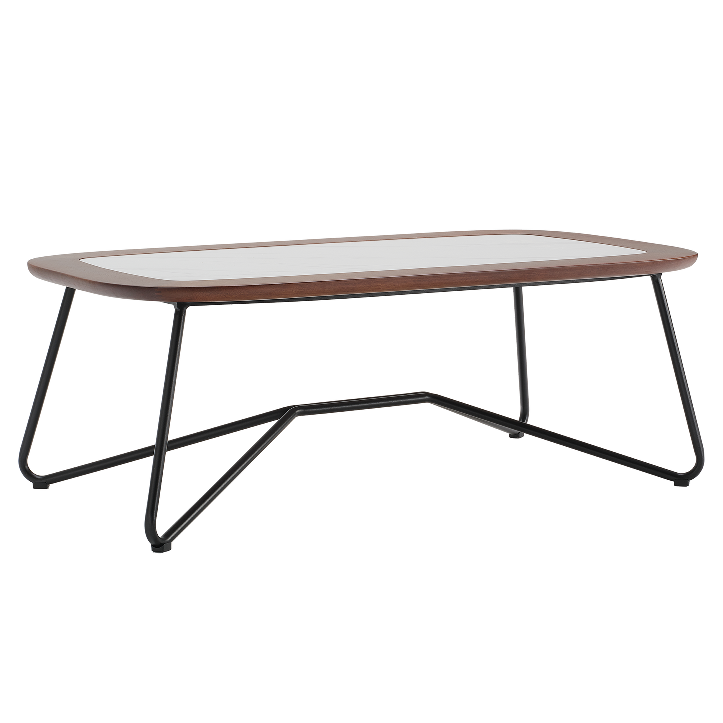 [Pre-Sale] Amalfi Sintered Stone & Teak Outdoor Coffee Table