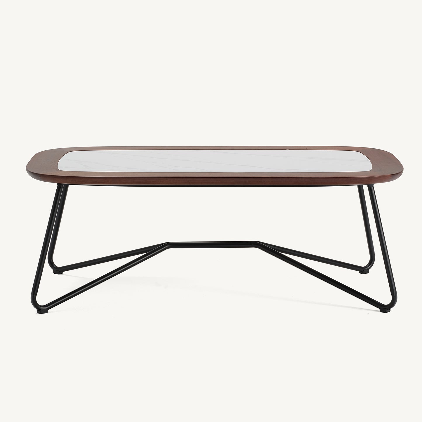[Pre-Sale] Amalfi Sintered Stone & Teak Outdoor Coffee Table