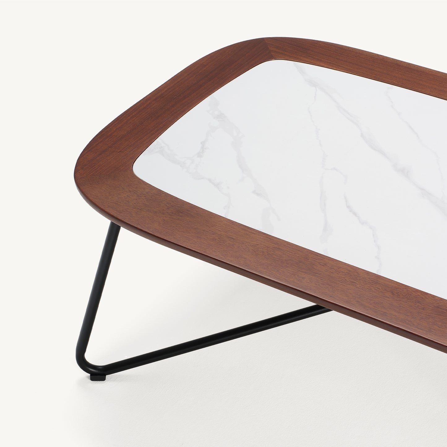 [Pre-Sale] Amalfi Sintered Stone & Teak Outdoor Coffee Table