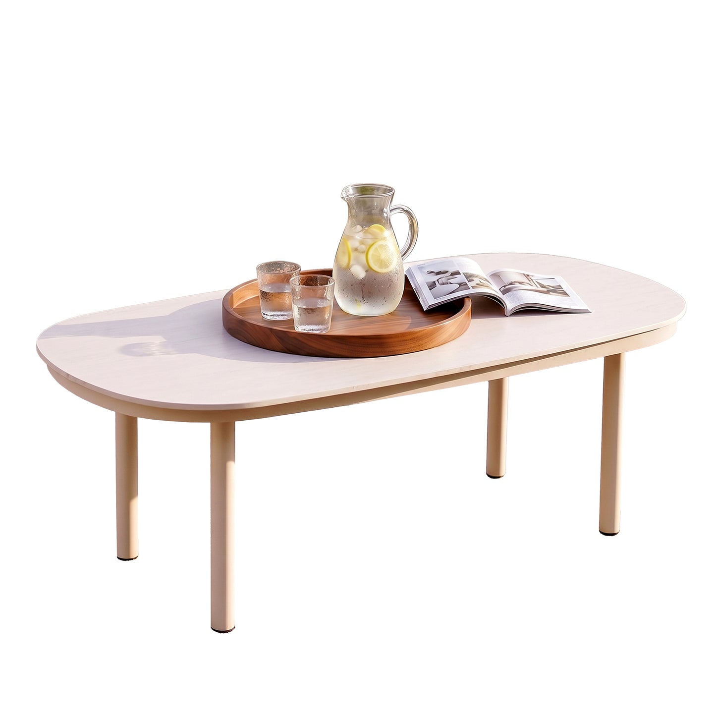 [Pre-Sale] Bold Tube Sintered Stone Outdoor Coffee Table