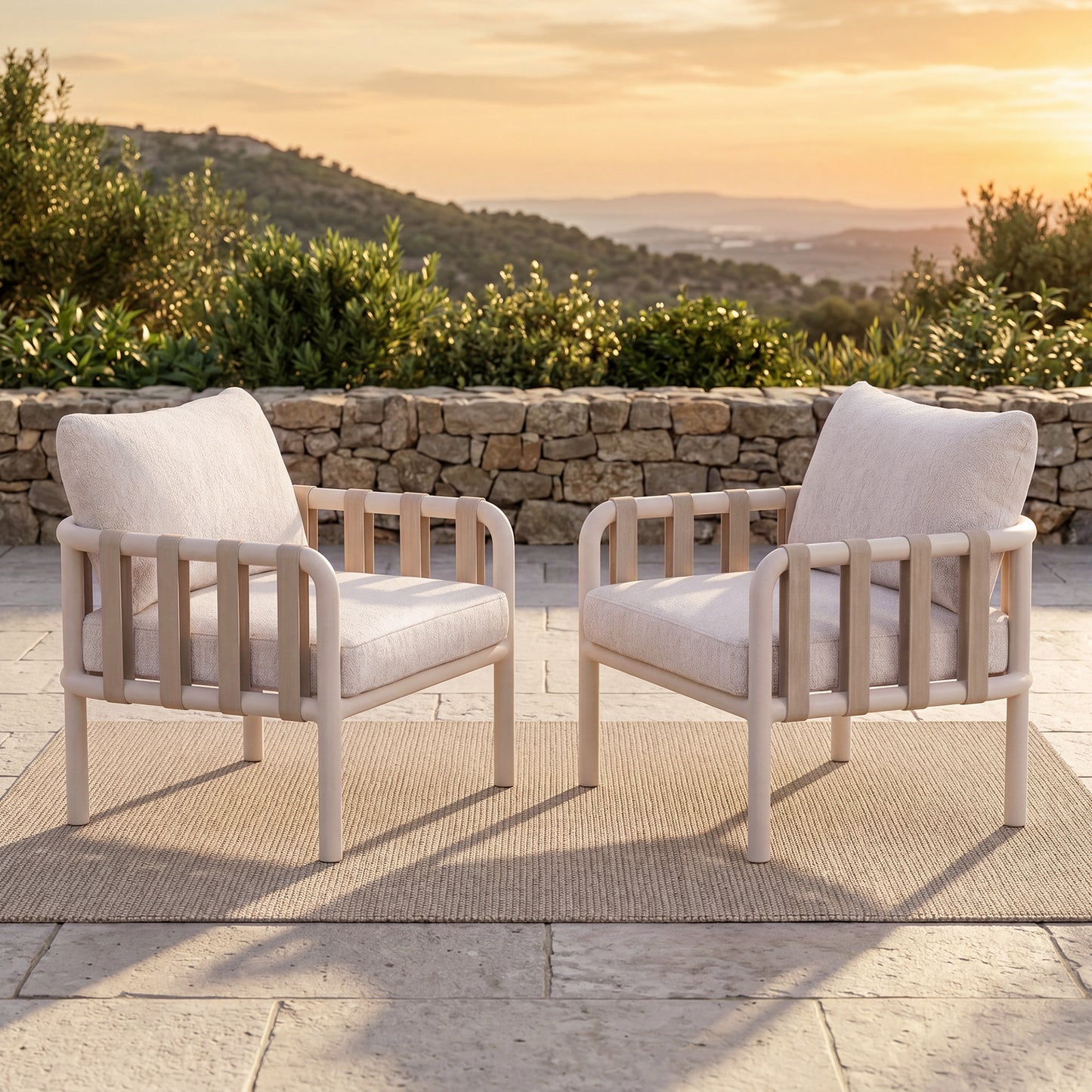 [Pre-Sale] Bold Tube Webbing Outdoor Lounge Chair