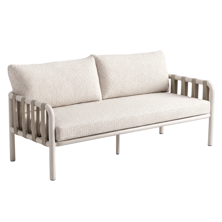 70.9" Outdoor Bold Tube Webbing Loveseat for Garden, Balcony & Yard