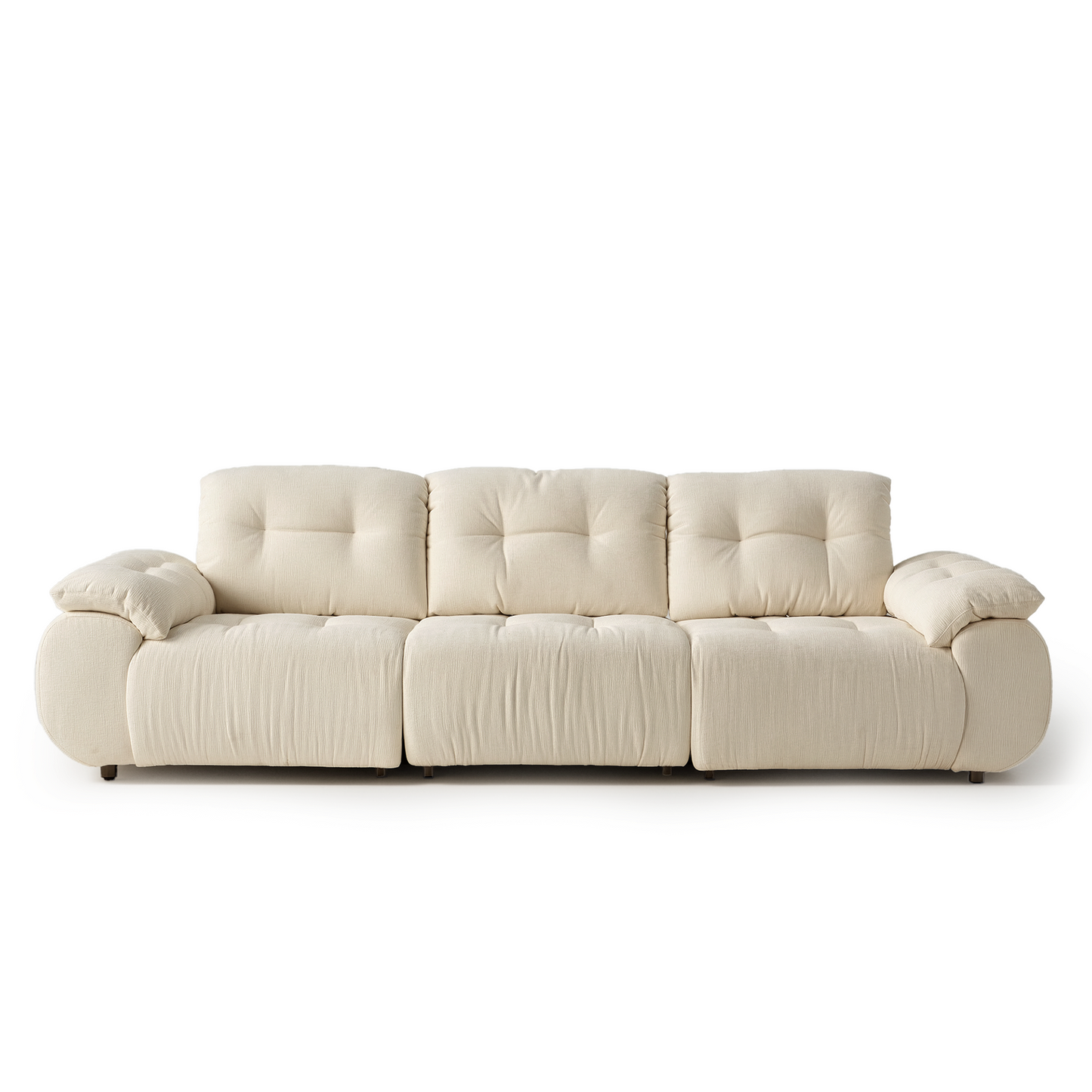 [Pre-sale] 118" Modular Chenille Cloud Sofa with Adjustable Backrests，Solid Wood