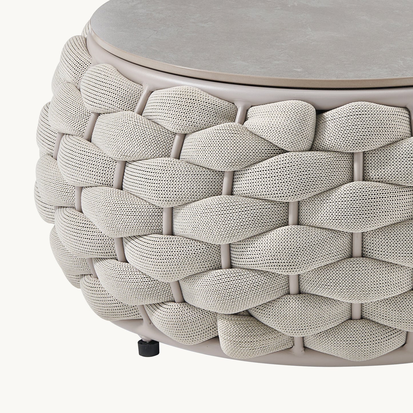 [Pre-Sale] Eggshell Sintered Stone Outdoor Coffee Table