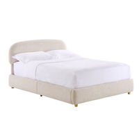 [Pre-Sale] Elara Queen Lift-Up Storage Bed Frame with Adjustable Headboard, Beige