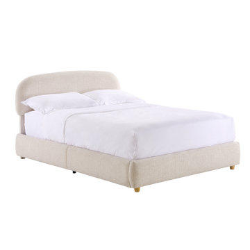 [Pre-Sale] Elara Queen Lift-Up Storage Bed Frame with Adjustable Headboard, Beige