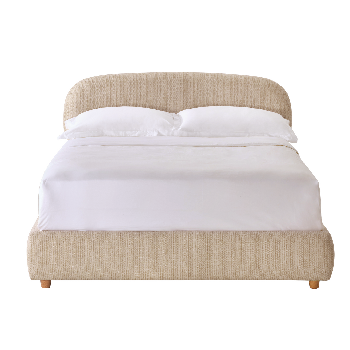 Elara Queen Lift-Up Storage Bed Frame with Adjustable Headboard, Brown