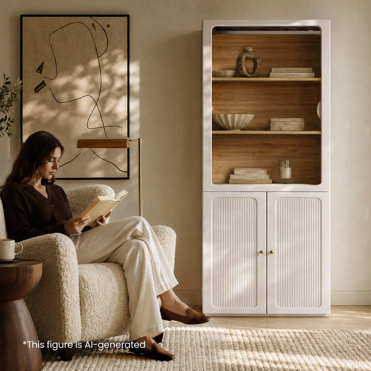 FlexMod 31.5" Modular Open Bookshelf with Adjustable Shelves