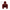 Gorilla-Shaped Accent Ottoman - Burgundy Shimmer Chenille Footrest, 24.8" Wide