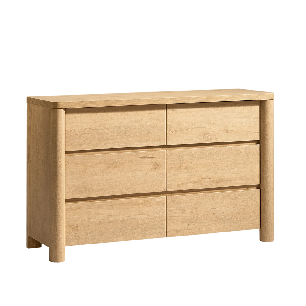 [Preventa] Cómoda Rondo de 52.8" con 6 cajones y acabado natural