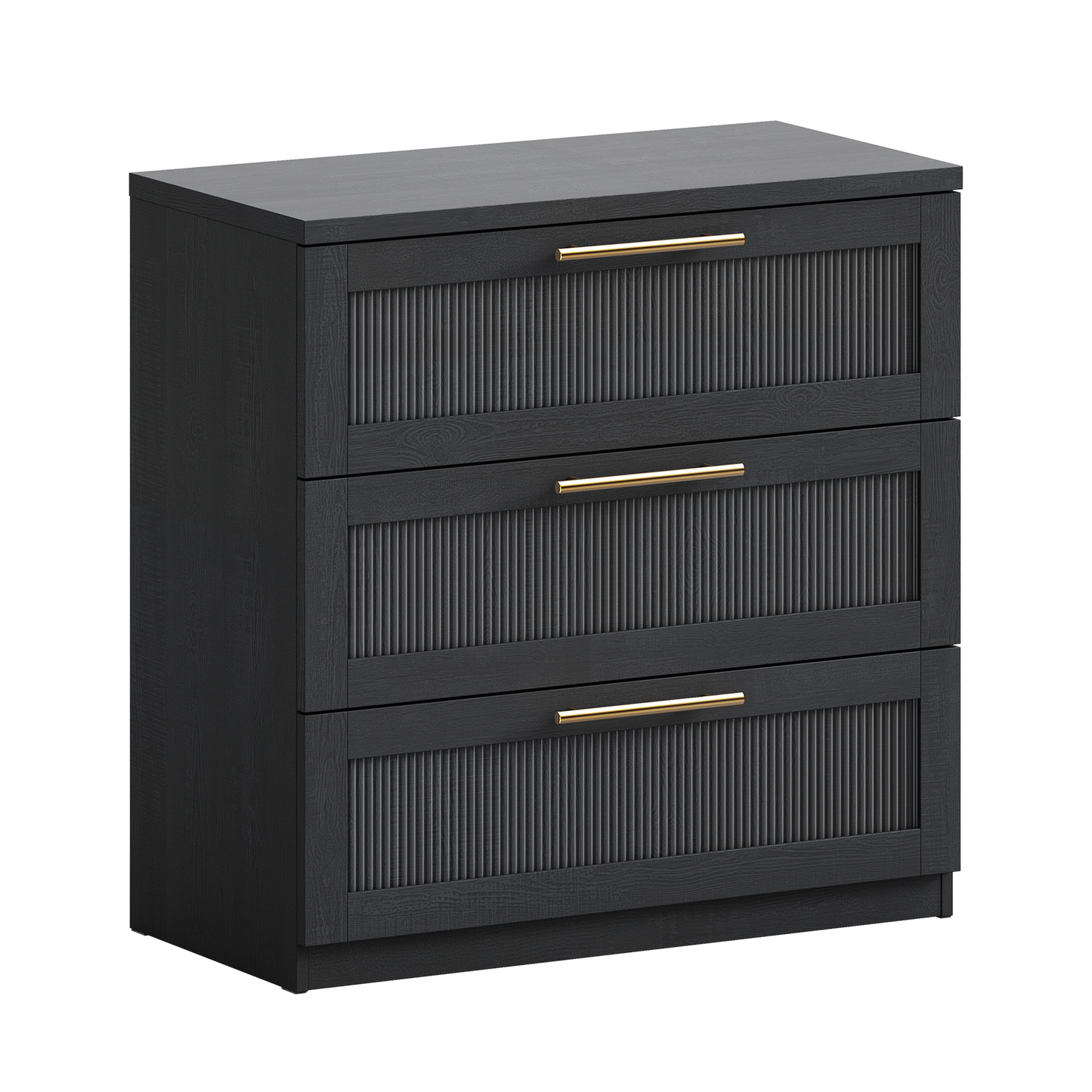 Harmo Block 3-Drawer Dresser with Wave Panel