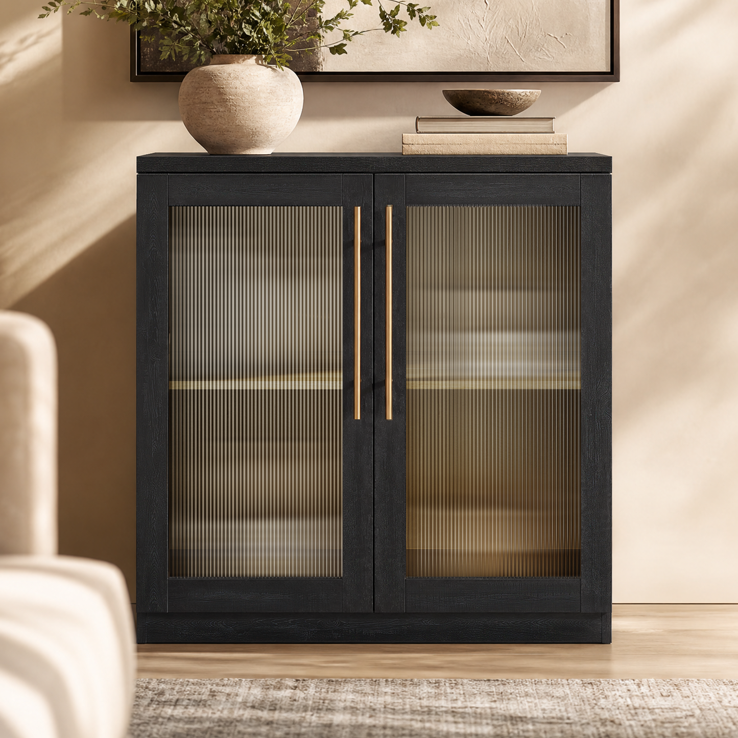 Harmo Block Sideboard Cabinet with Acrylic Door