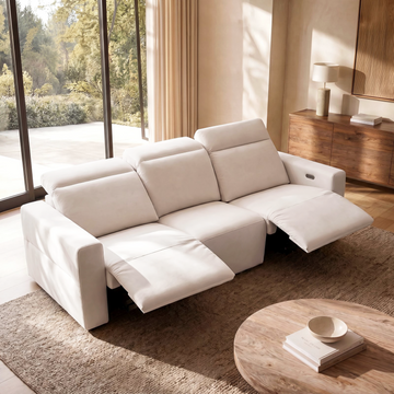 [Pre-sale] Lodden 96" 3-Seater Power Reclining Sofa with Zero Gravity & USB-C，Beige