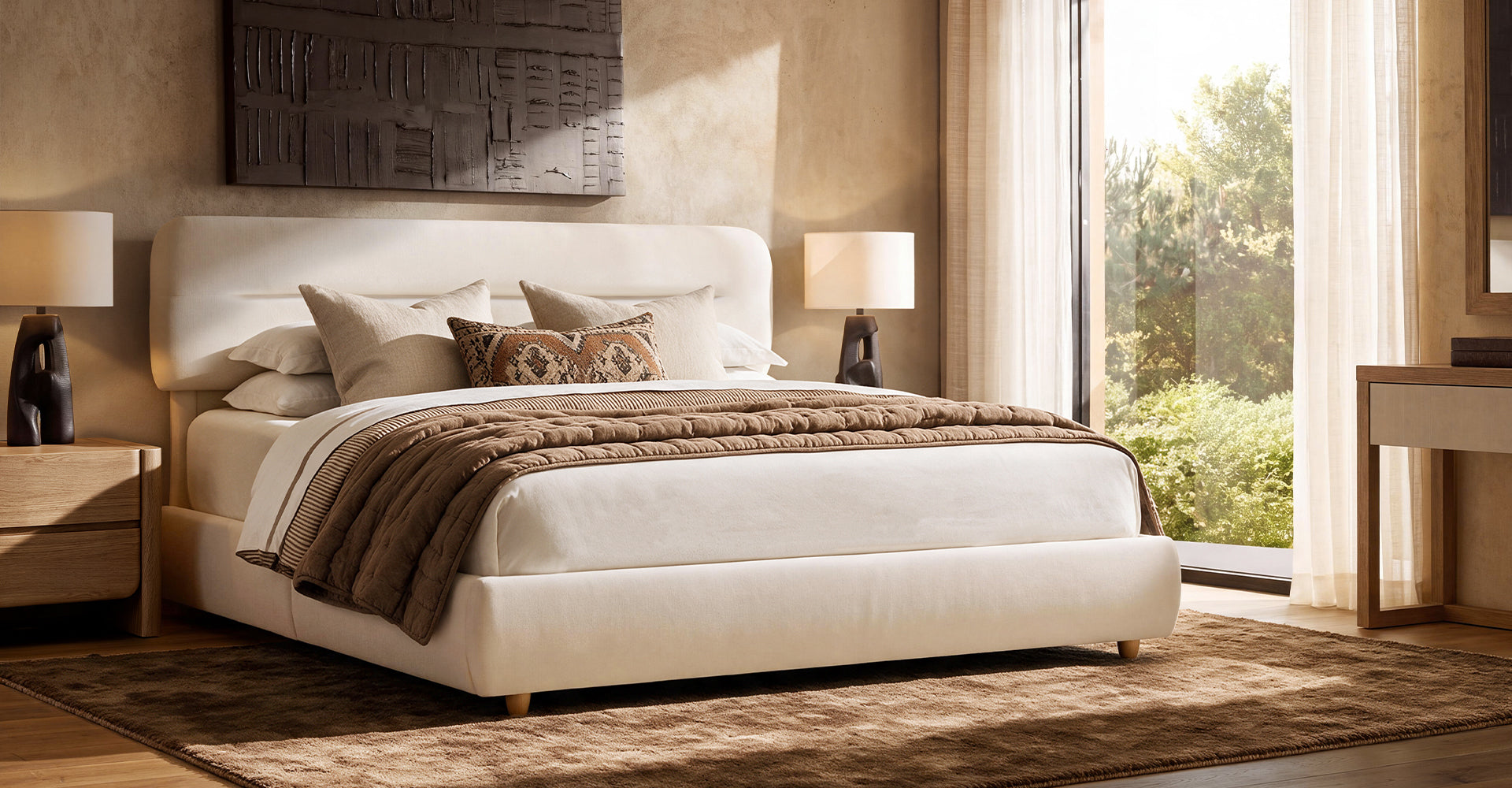 A Softly Curved Headboard