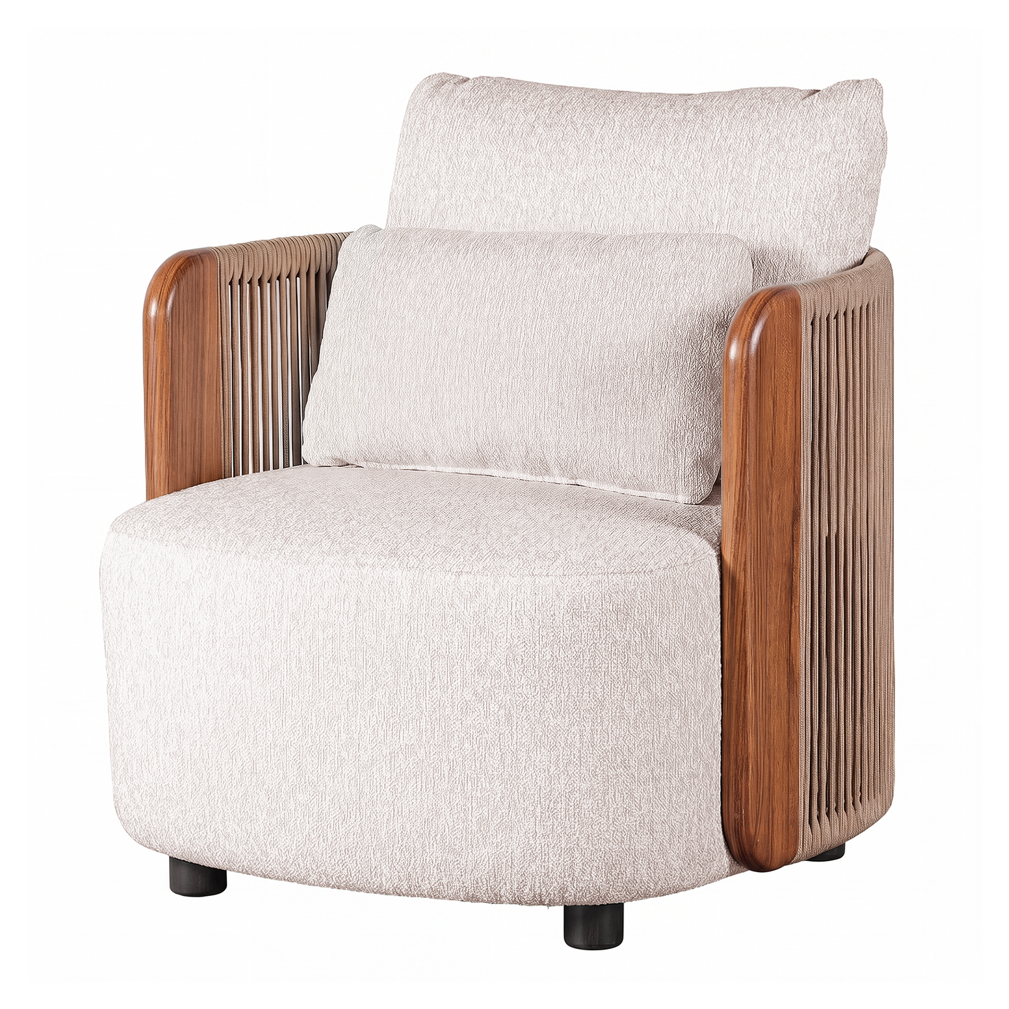 [Pre-Sale] Mesa Wood-Look & Woven Rope Modular Outdoor Sofa