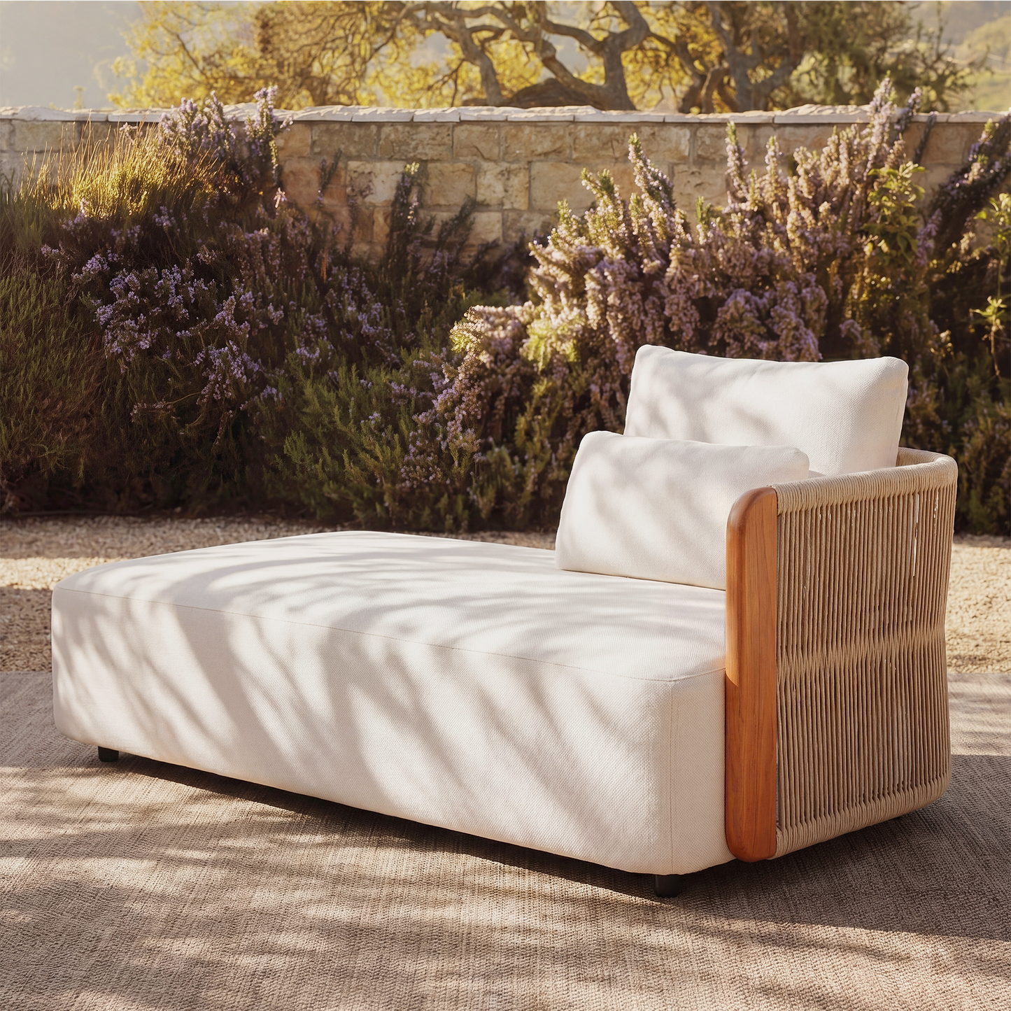 [Pre-Sale] Mesa Wood-Look & Woven Rope Modular Outdoor Sofa