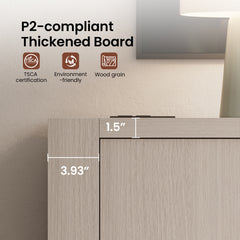 The graphic presents a board edge profile beside a close surface sample