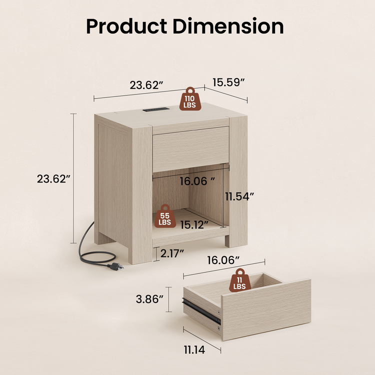 Nolan Charging Nightstand