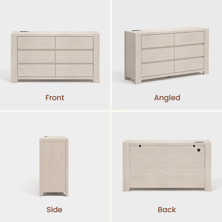Nolan Extra-Thick 6-Drawer Dresser