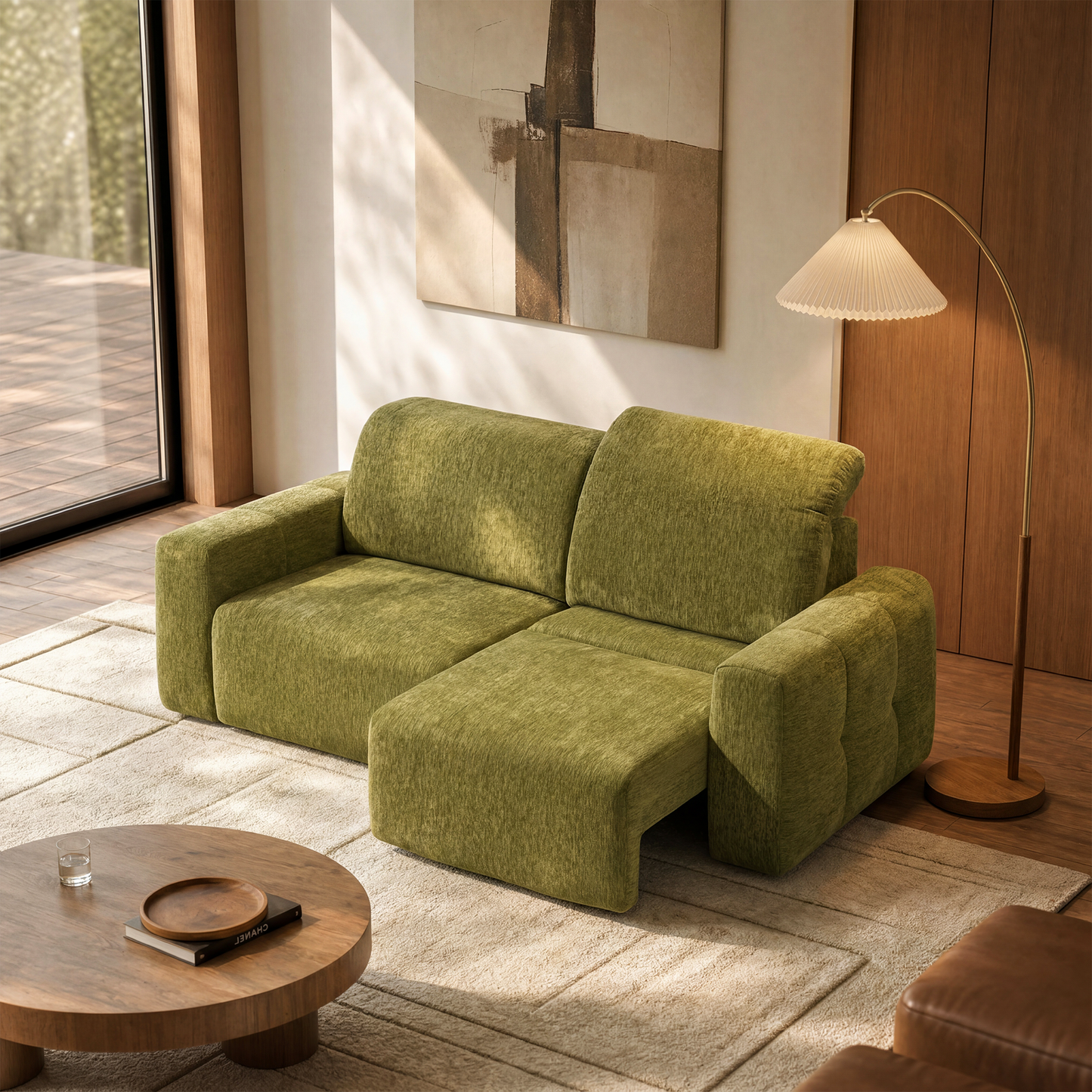 [Pre-Sale] Power Reclining Loveseat with Independent Headrest & Footrest – 2-Seat Modular Sectional Sofa