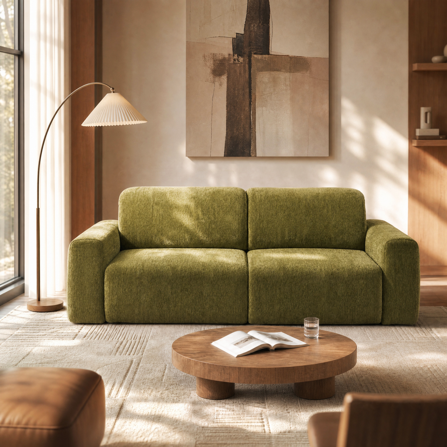 [Pre-Sale] Power Reclining Loveseat with Independent Headrest & Footrest – 2-Seat Modular Sectional Sofa