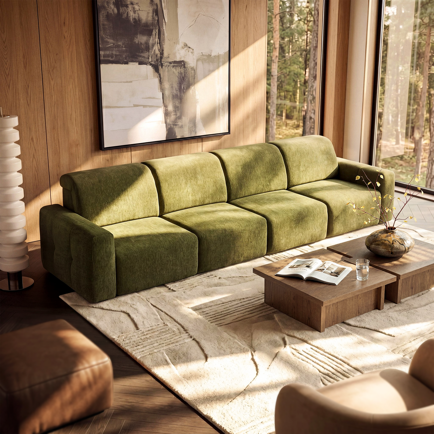 [Pre-Sale] Power Reclining Sofa with Independent Headrest & Footrest – 3-Seat Modular Sectional Couch