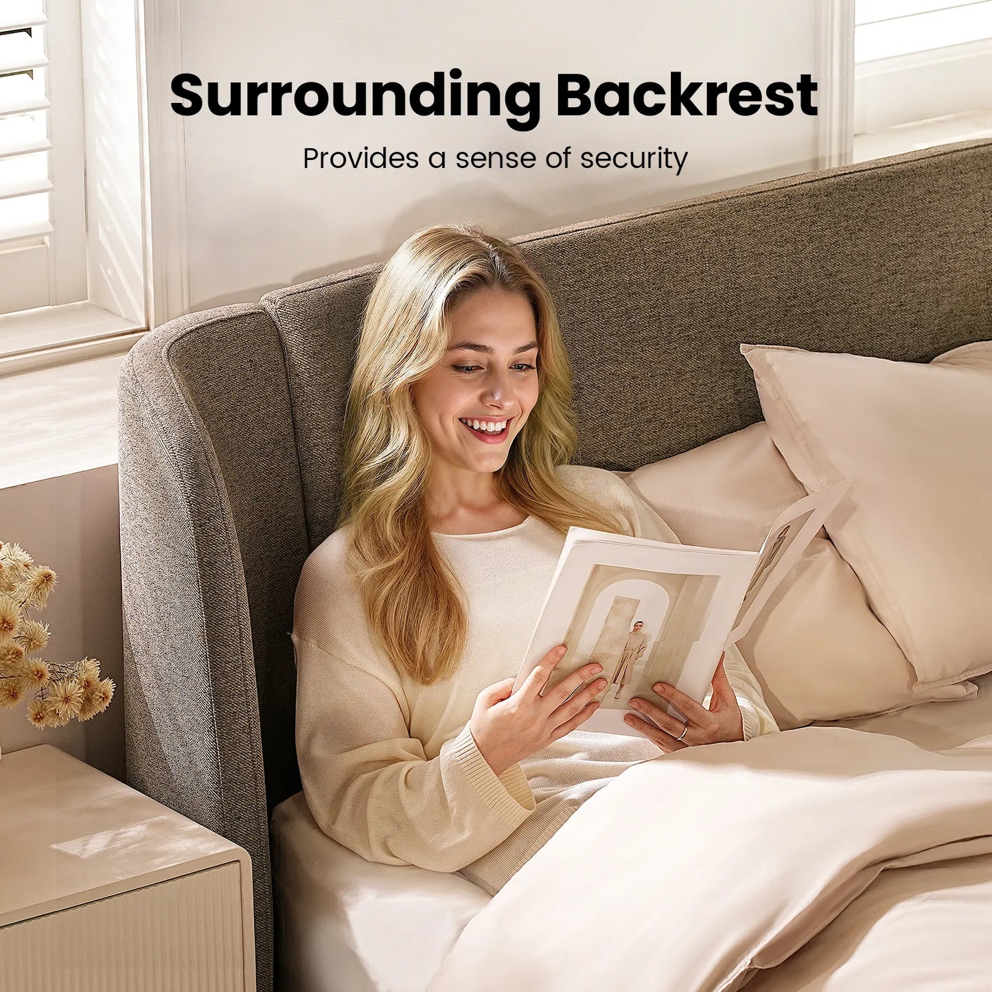 Sylvie Queen Size Upholstered Bed