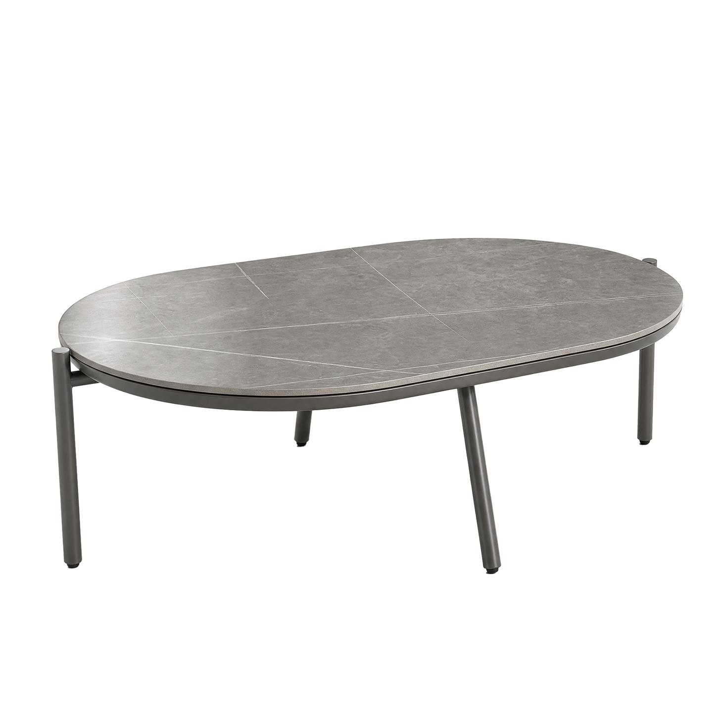 [Pre-Sale] Round Tube Contour Outdoor 53" Sintered Stone Coffee Table