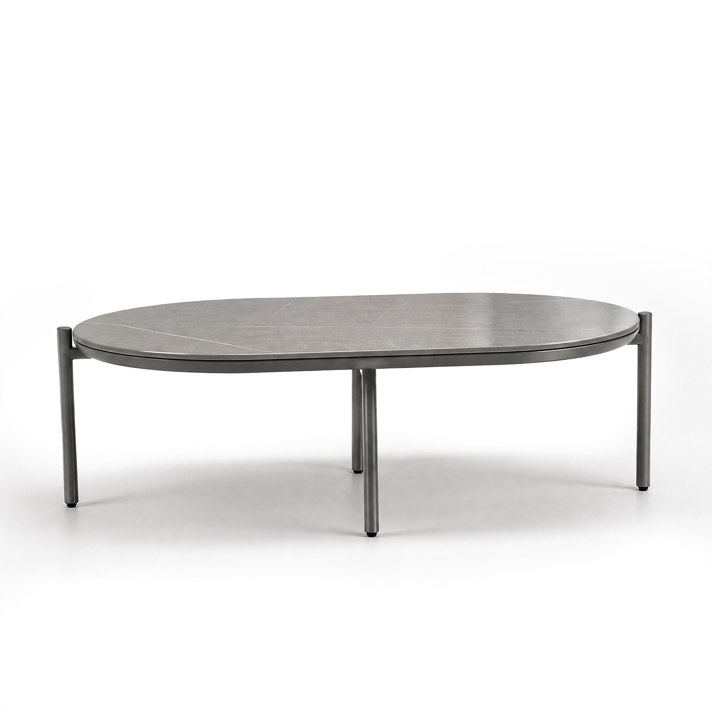 [Pre-Sale] Round Tube Contour Outdoor 53" Sintered Stone Coffee Table