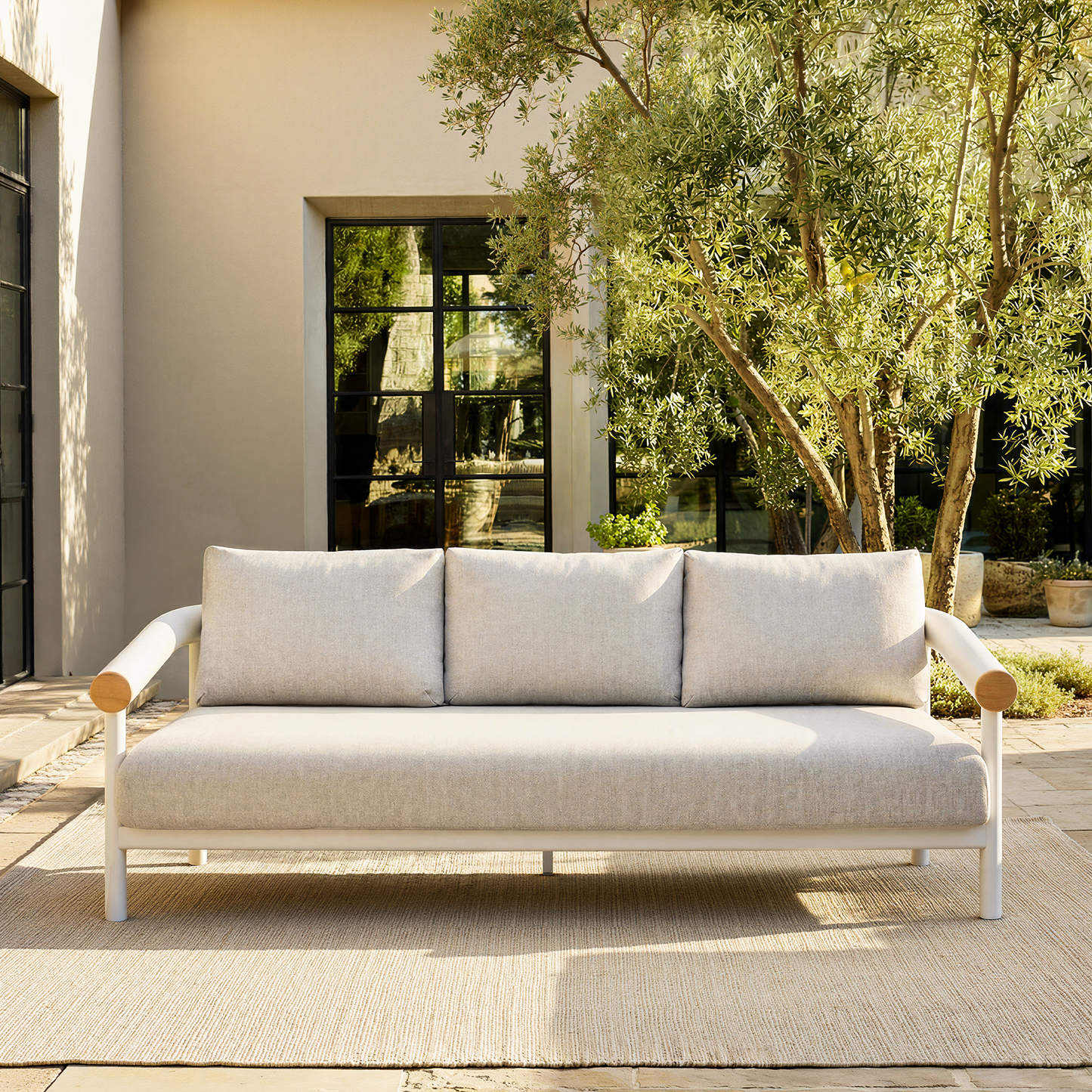 [Pre-Sale] Round Tube Outdoor Sofa - 3-Seater