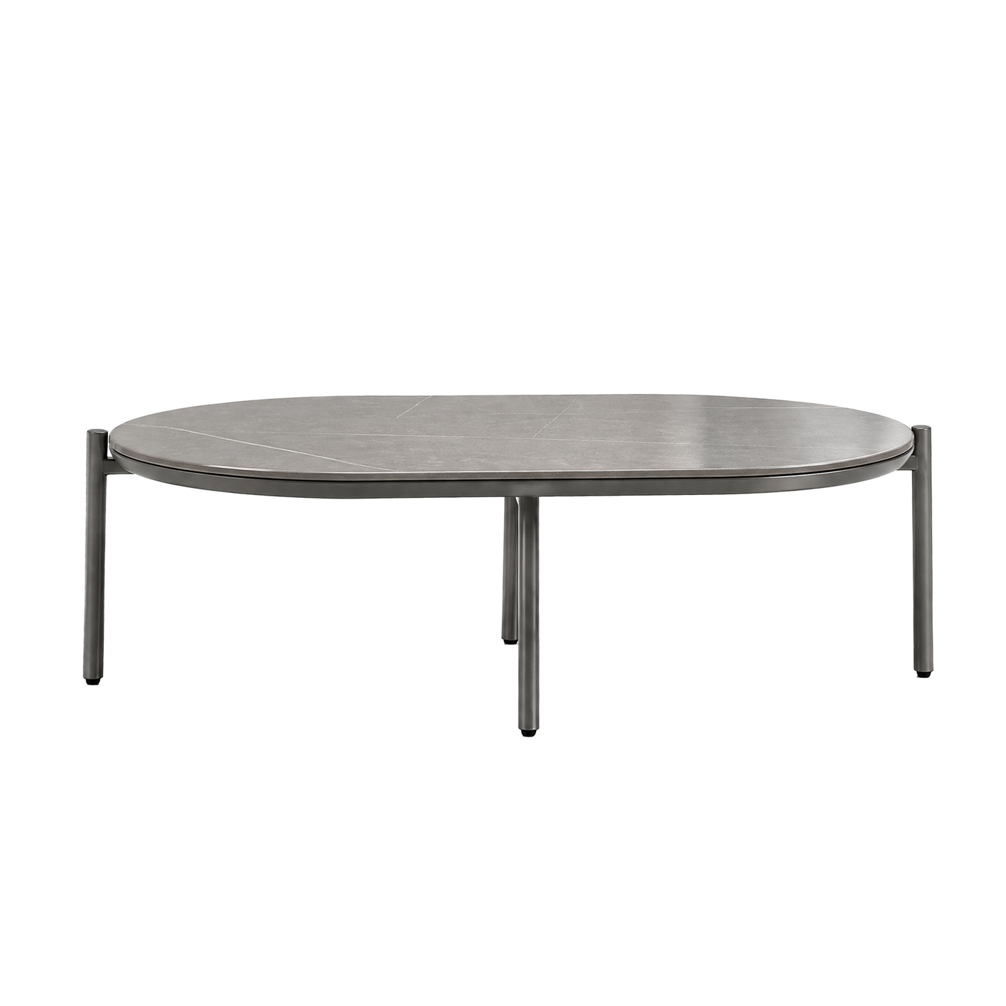 [Pre-Sale] Round Tube Contour Outdoor 53" Sintered Stone Coffee Table