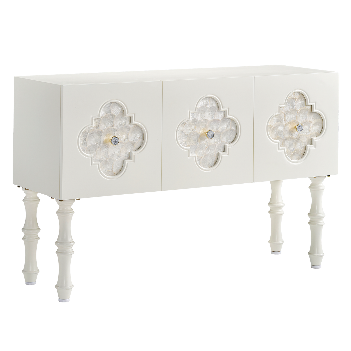 [Pre-Sale] Shell Inlay 3-Door Accent Console Cabinet, 47"
