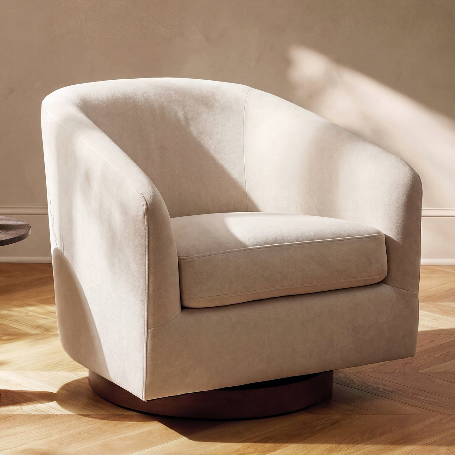 Swivel Accent Chair 360° Living Room Armchair Comfy Reading Chair Bedroom