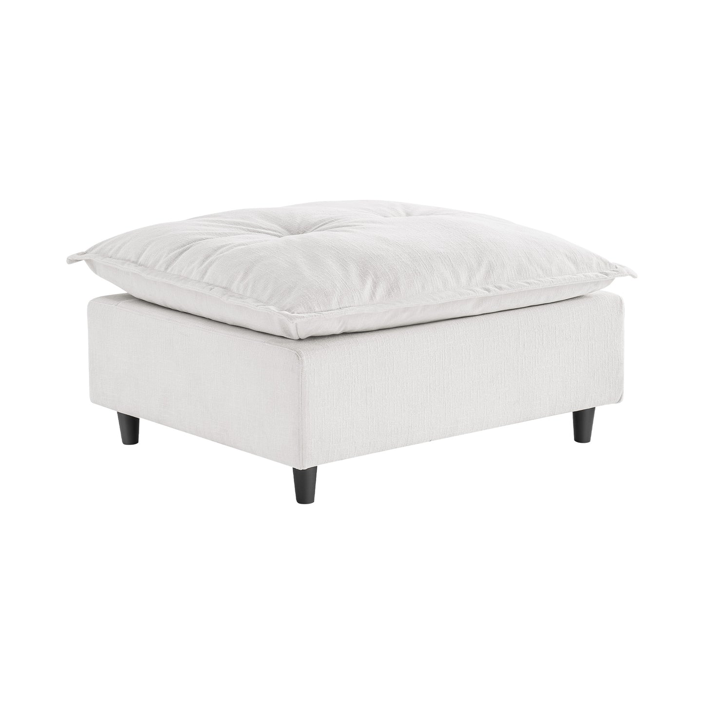 Voyage Modern Modular Chenille Cloud Ottoman