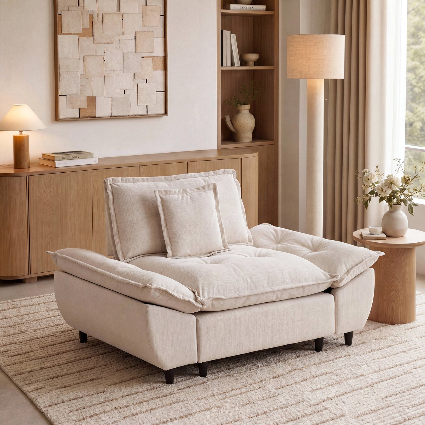 Voyage Modern Minimalist Modular Cloud Armchair