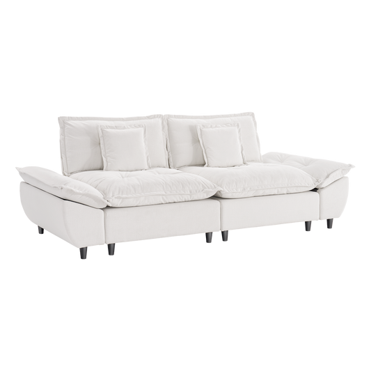 Voyage 106" Modern Modular 2-Seater Cloud Loveseat