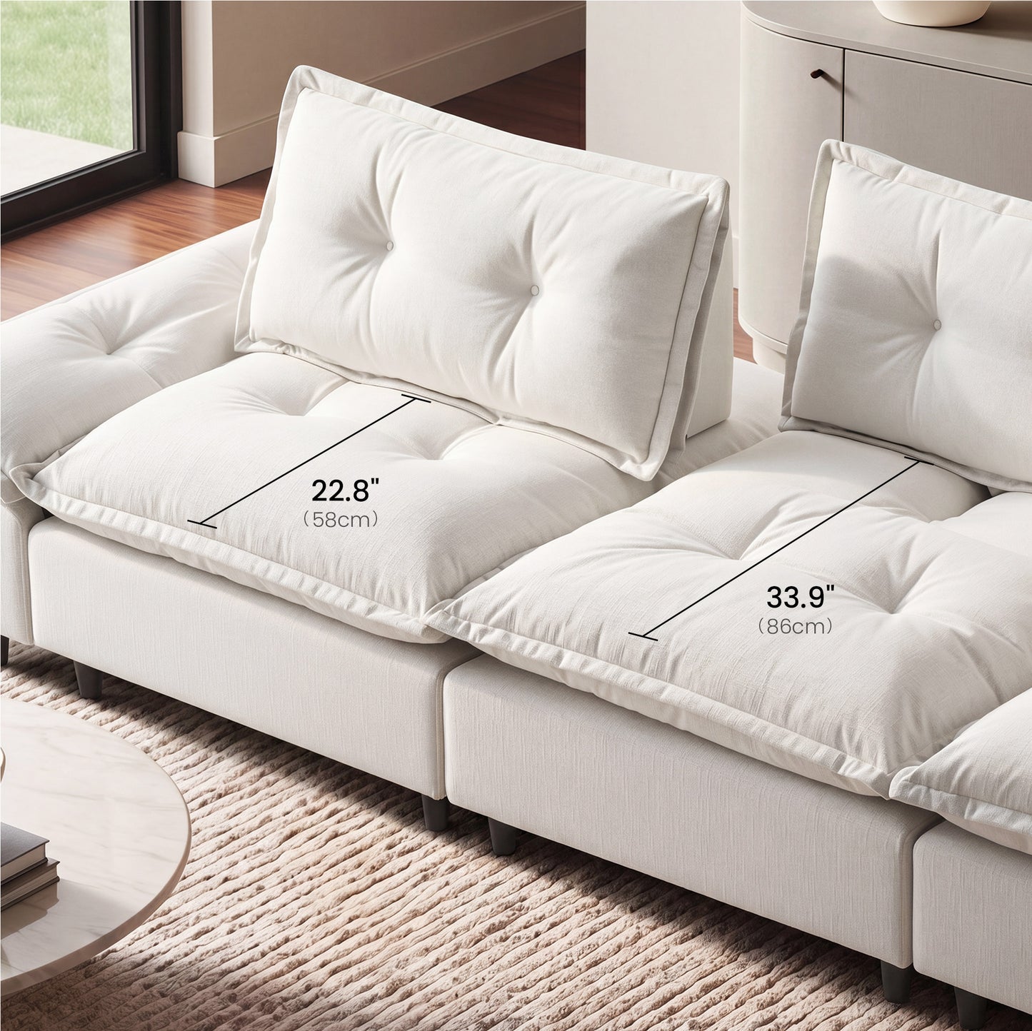 [Pre-Sale] Voyage Modern Modular 2-Seater Cloud Loveseat