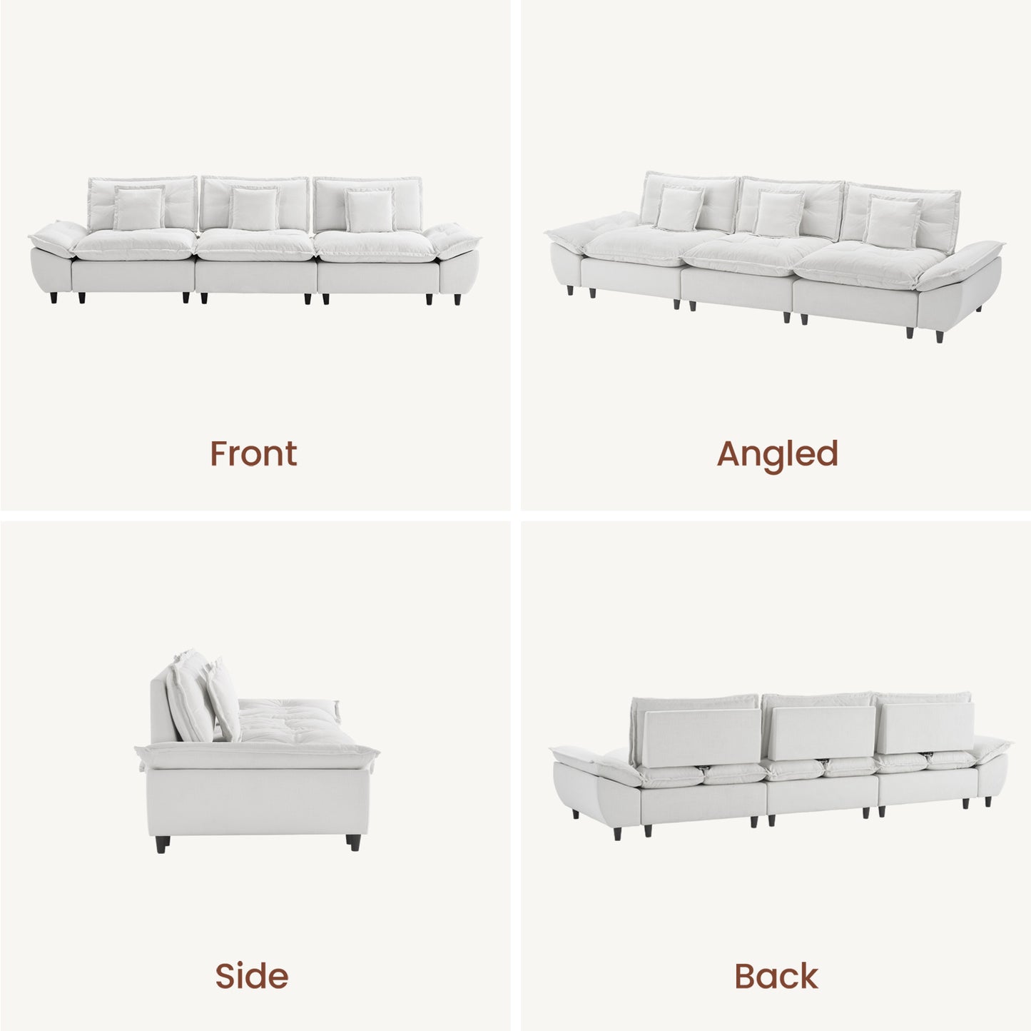 [Pre-Sale] Voyage Oversized Modular 3-Seater Cloud Sofa