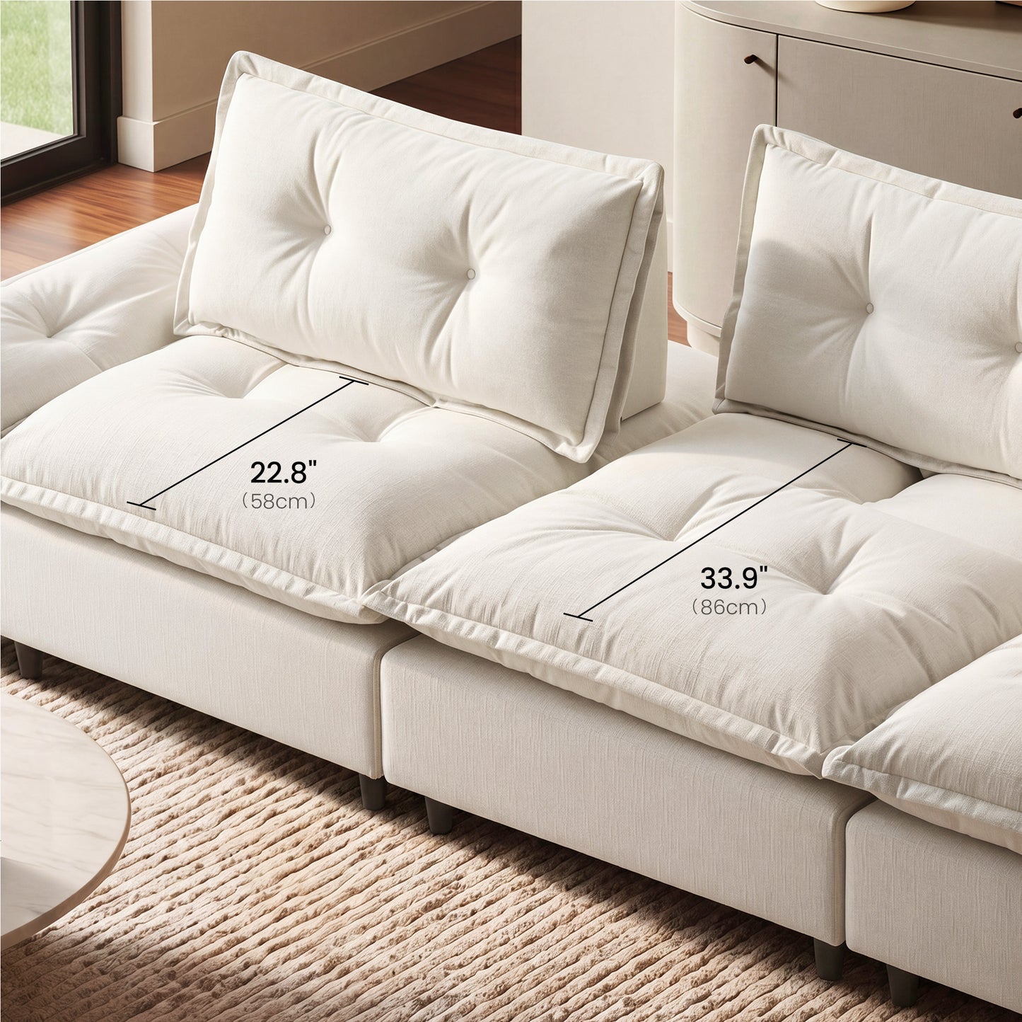 [Pre-Sale] Voyage Oversized Modular 3-Seater Cloud Sofa