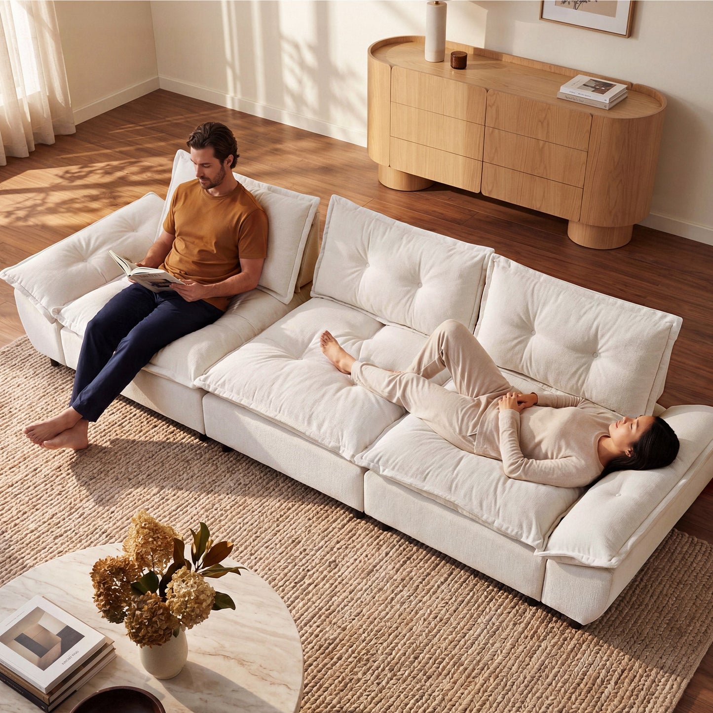 [Pre-Sale] Voyage Oversized Modular 3-Seater Cloud Sofa