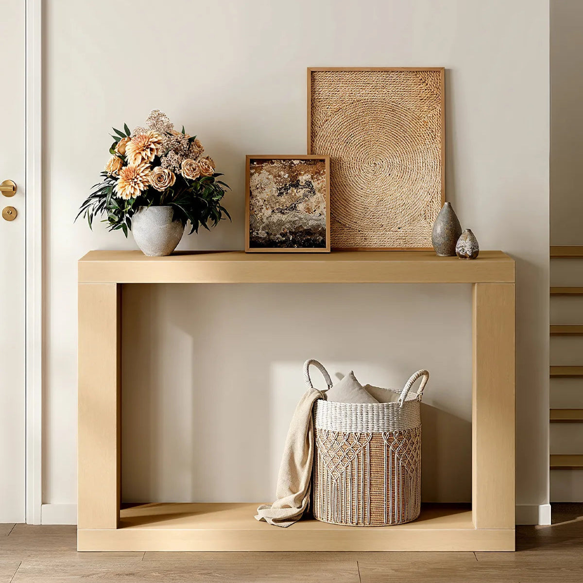 Elio Wood Console Table