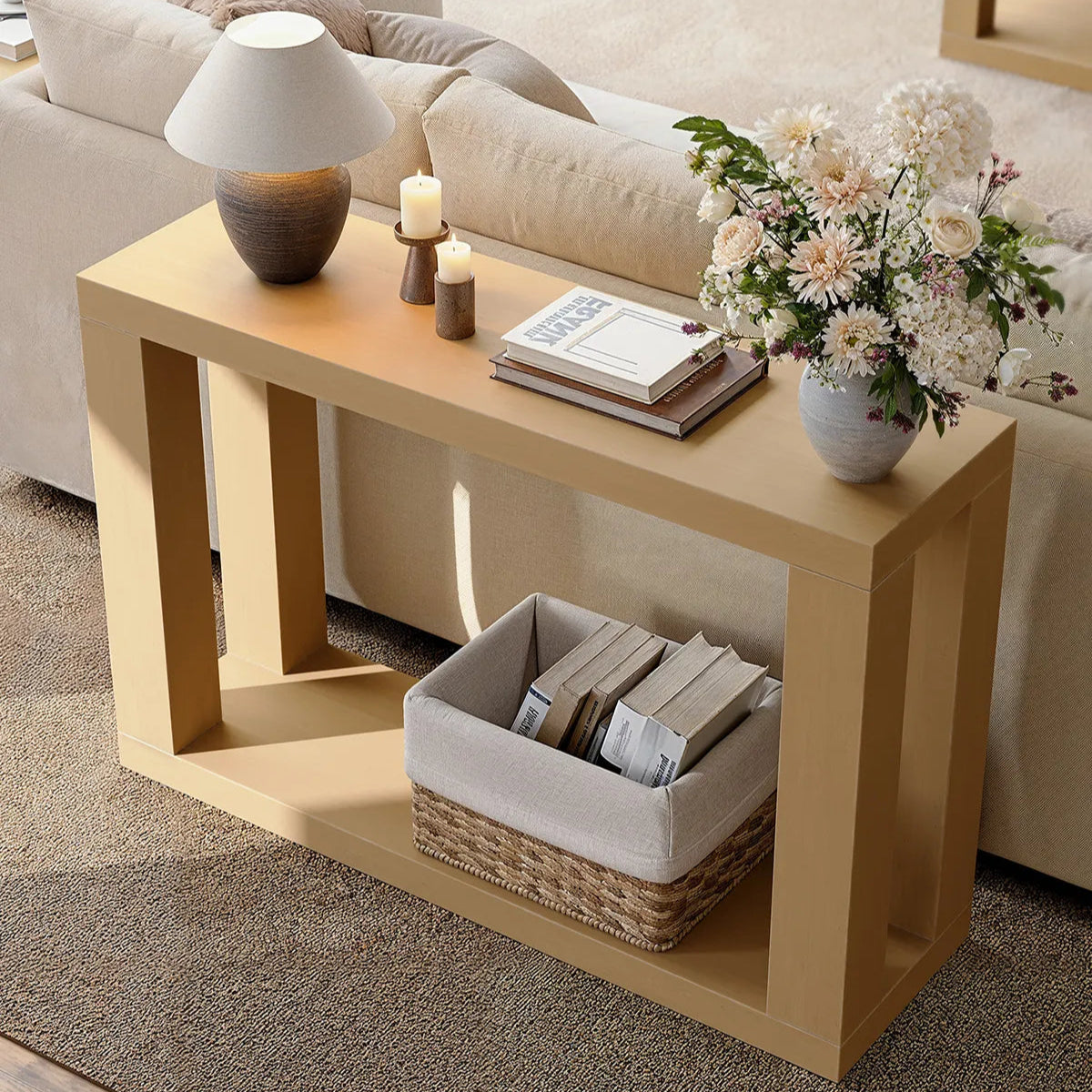 Elio Wood Console Table