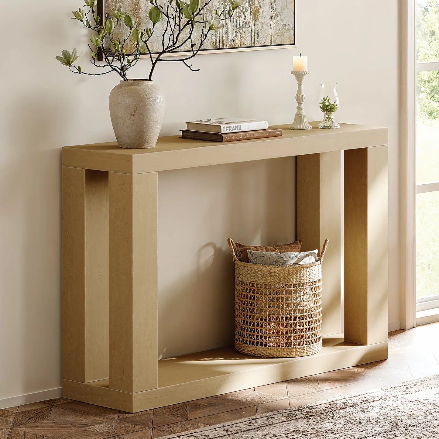 Elio Wood Console Table